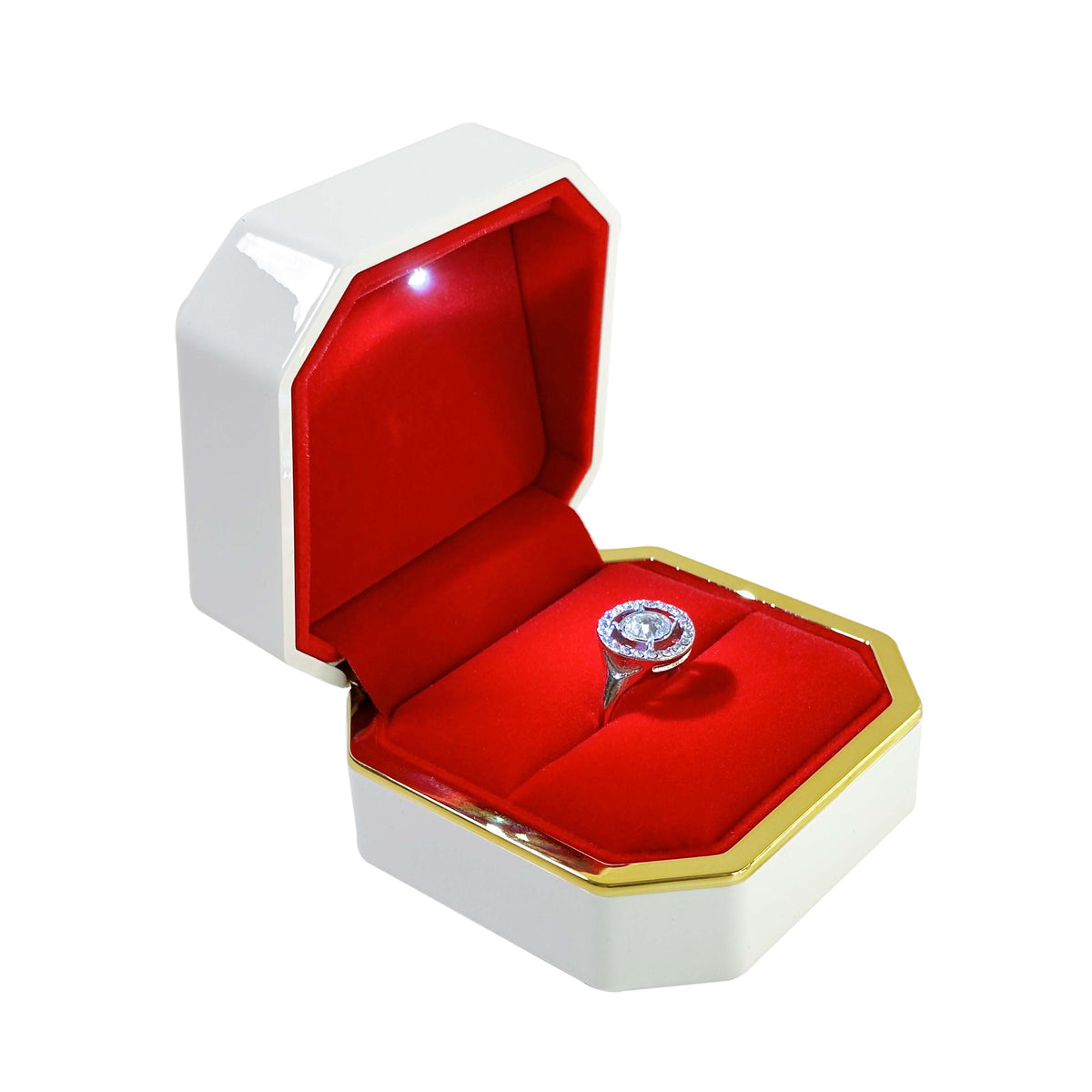 HONGYEXGCN High Grade Octagonal Wedding Ring Box