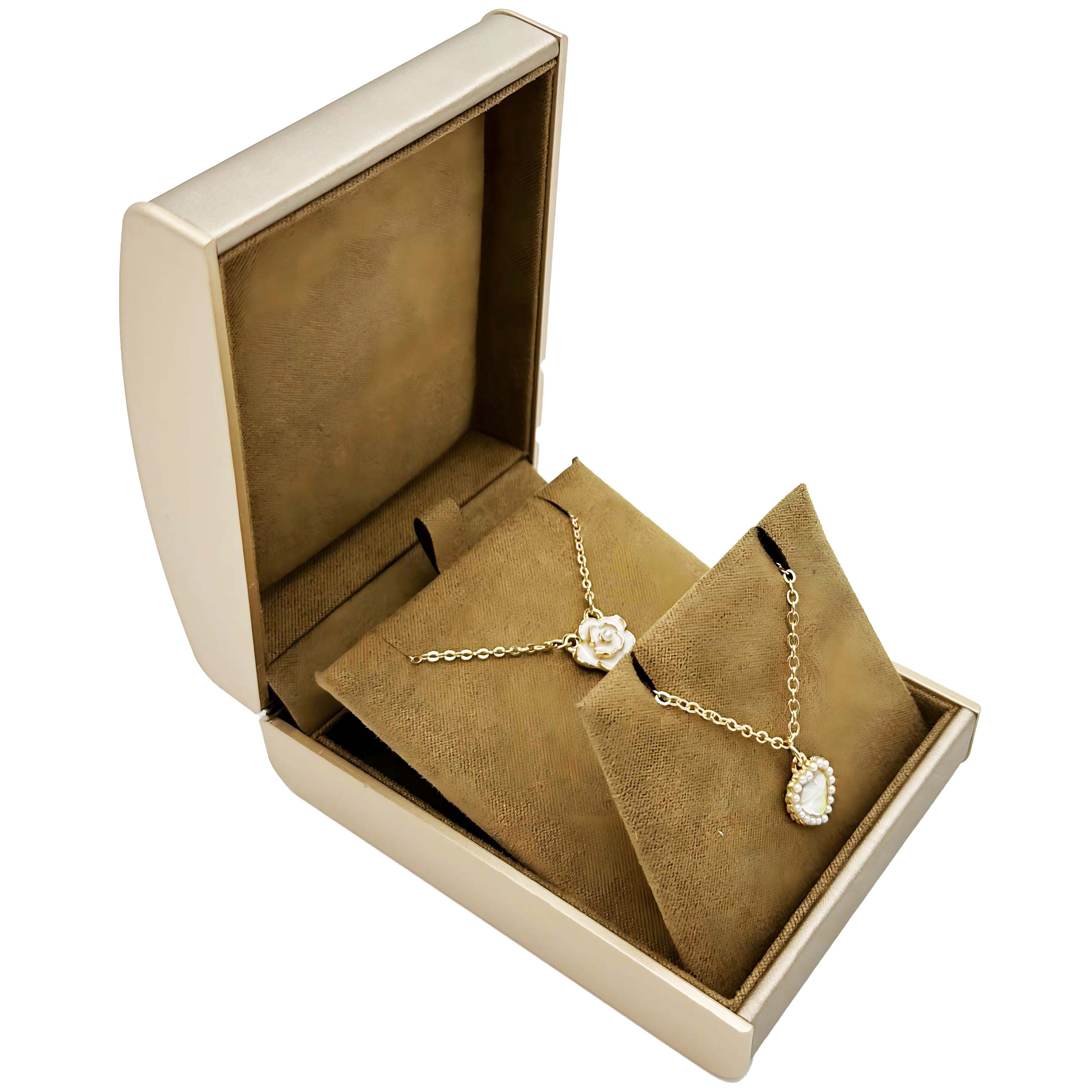 Arched Leather Necklace Box