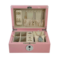 Pink Lacquered Fingerprint Jewellery Box