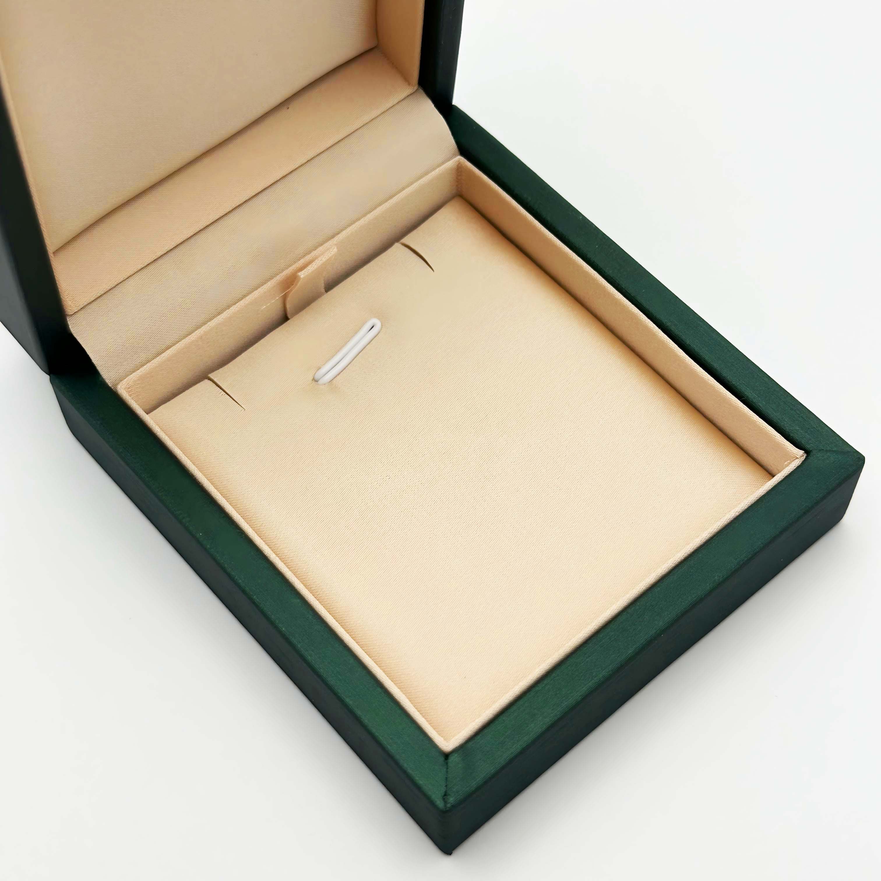 Pendant Box Brushed PU Leather Jewellery Case