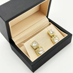 Earrings Box Brushed PU Leather Jewellery Box