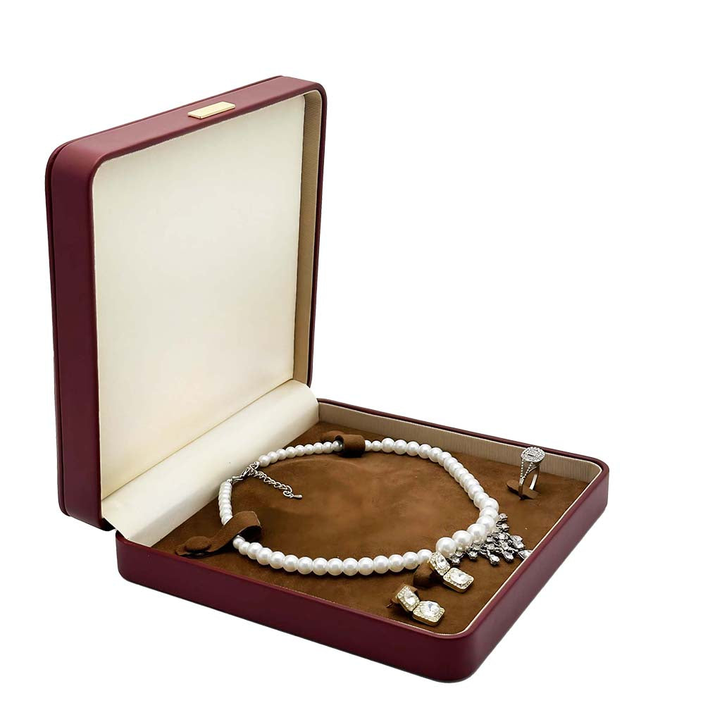 Velvet Leather Jewellery Box Set