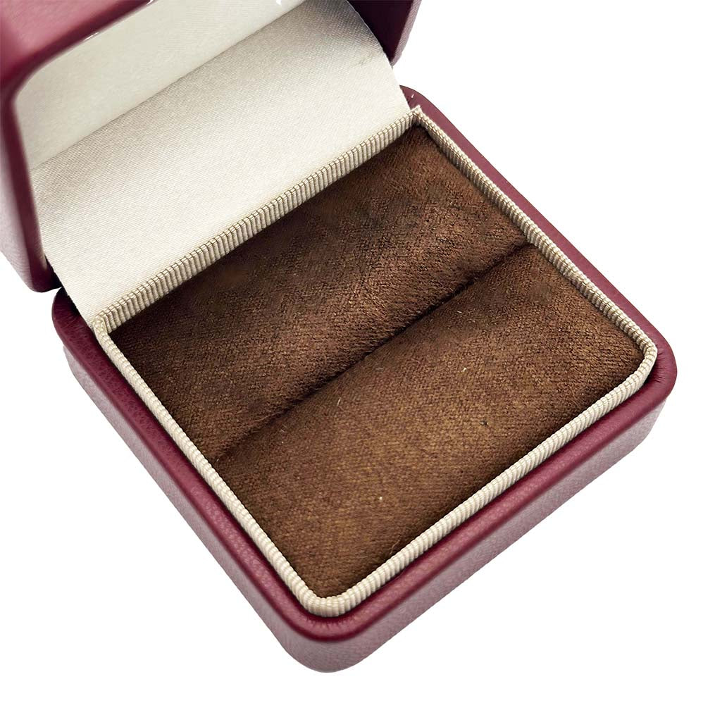 Velvet Leather Ring Box