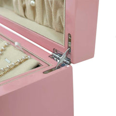 Pink Lacquered Fingerprint Jewellery Box