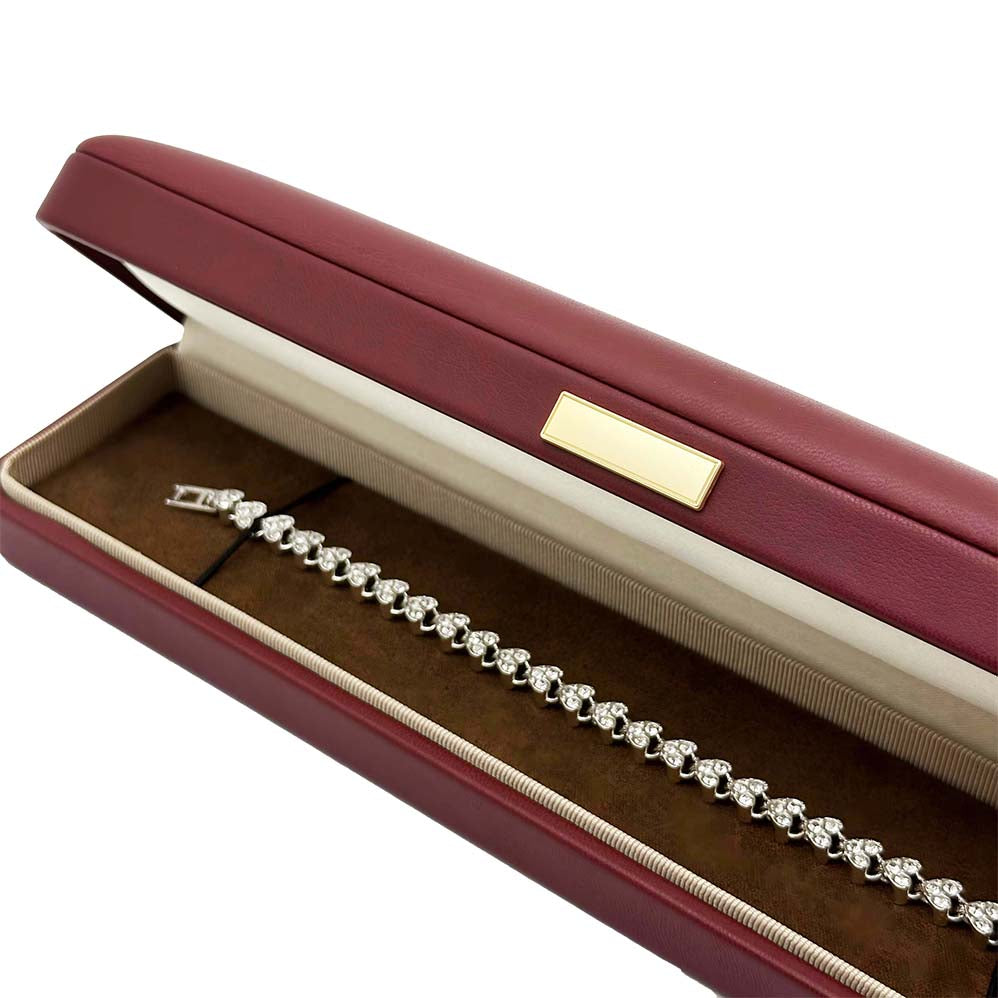 Velvet Leather Long Chain Box