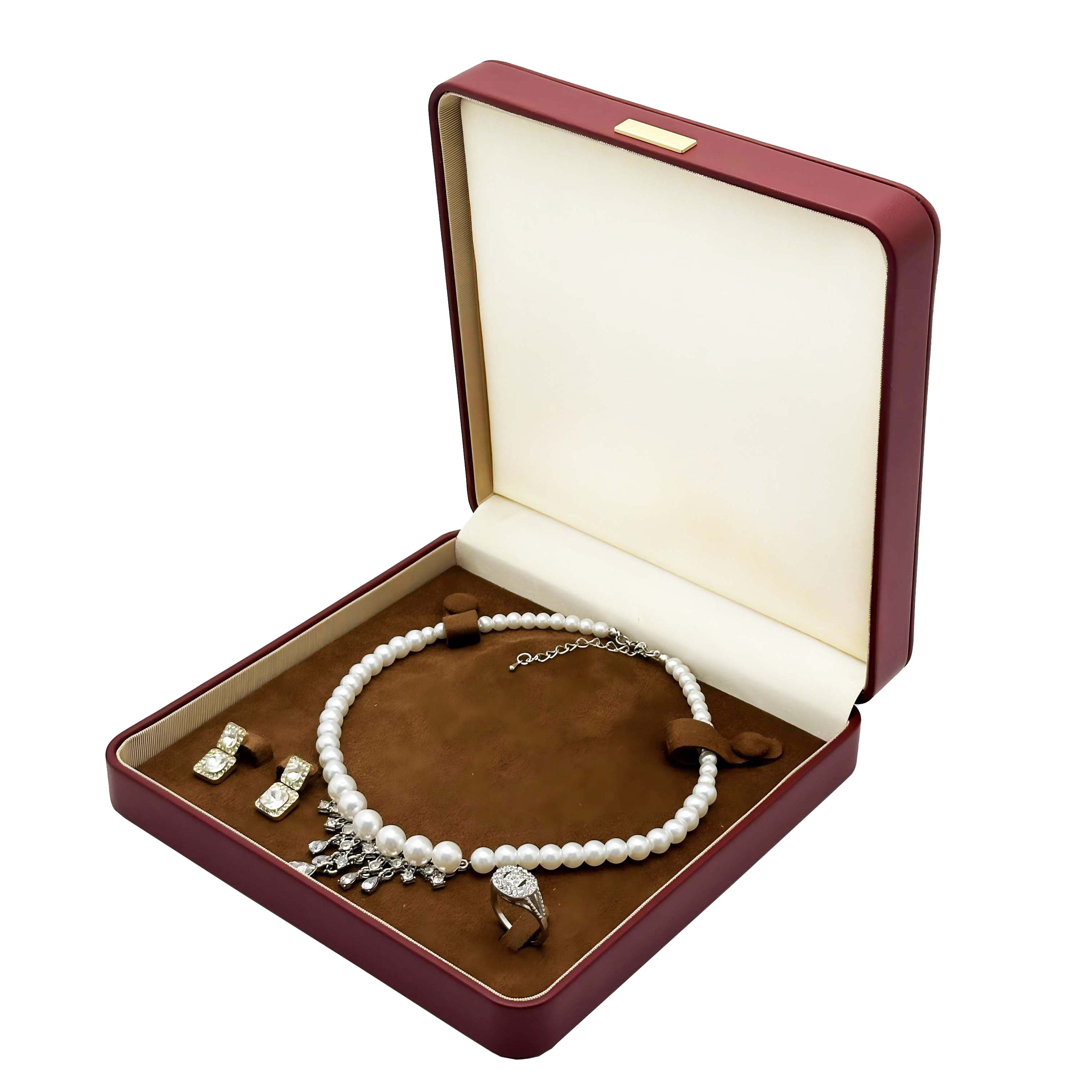 Velvet Leather Jewellery Box Set