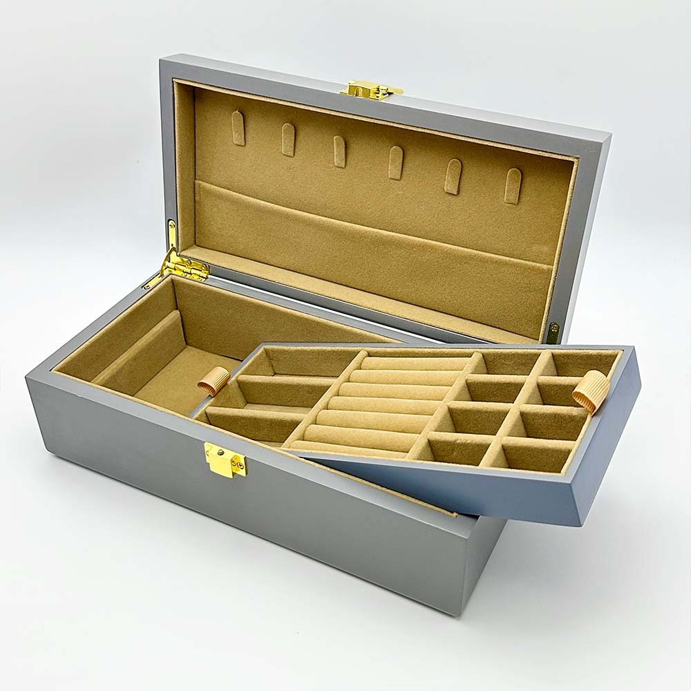 Wooden Travel Jewellery Box