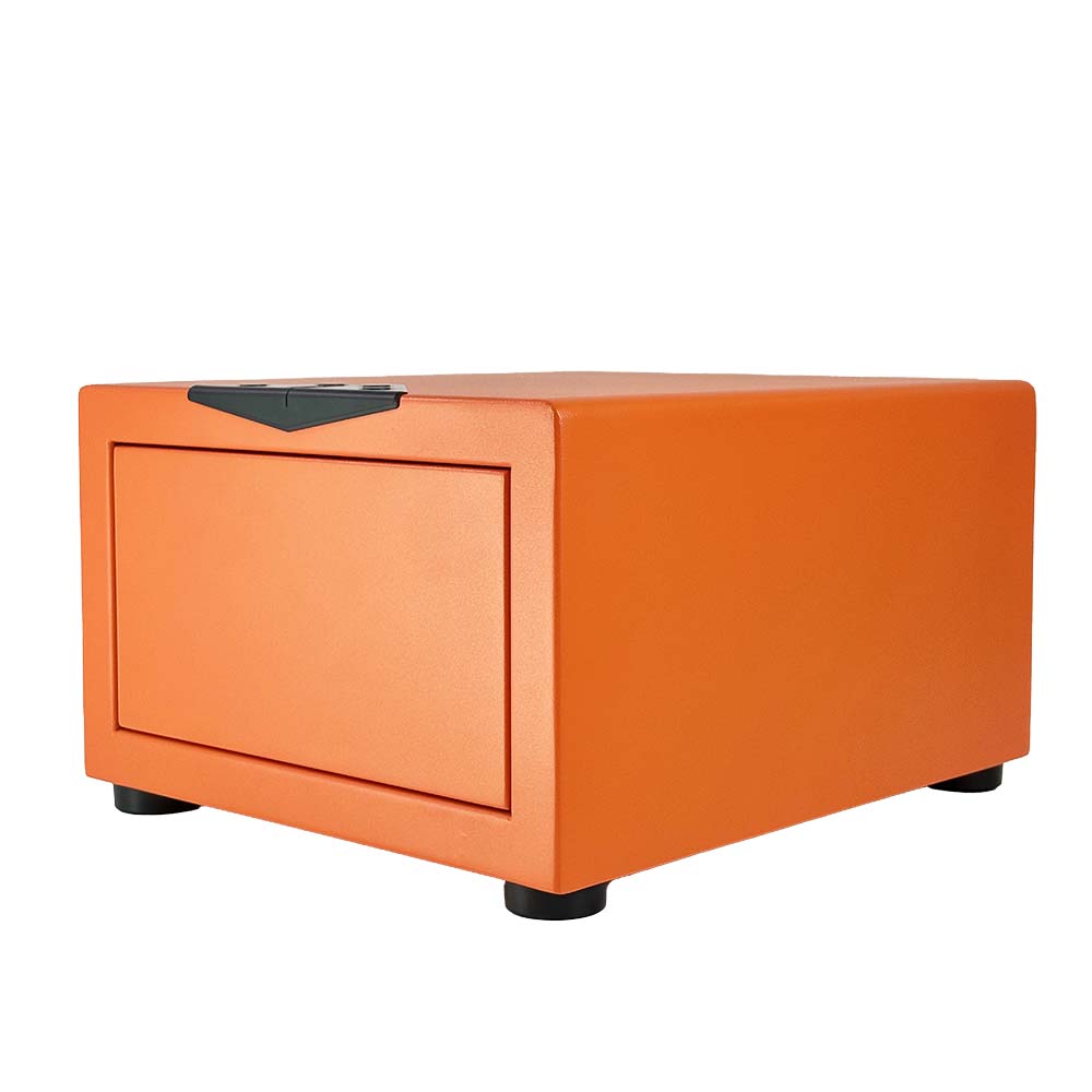 HONGYEXGCN Orange Fingerprint Lock Jewelry Safe